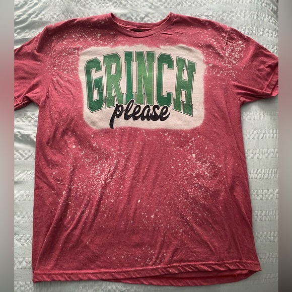 Tops - Red Grinch Please Graphic Tee